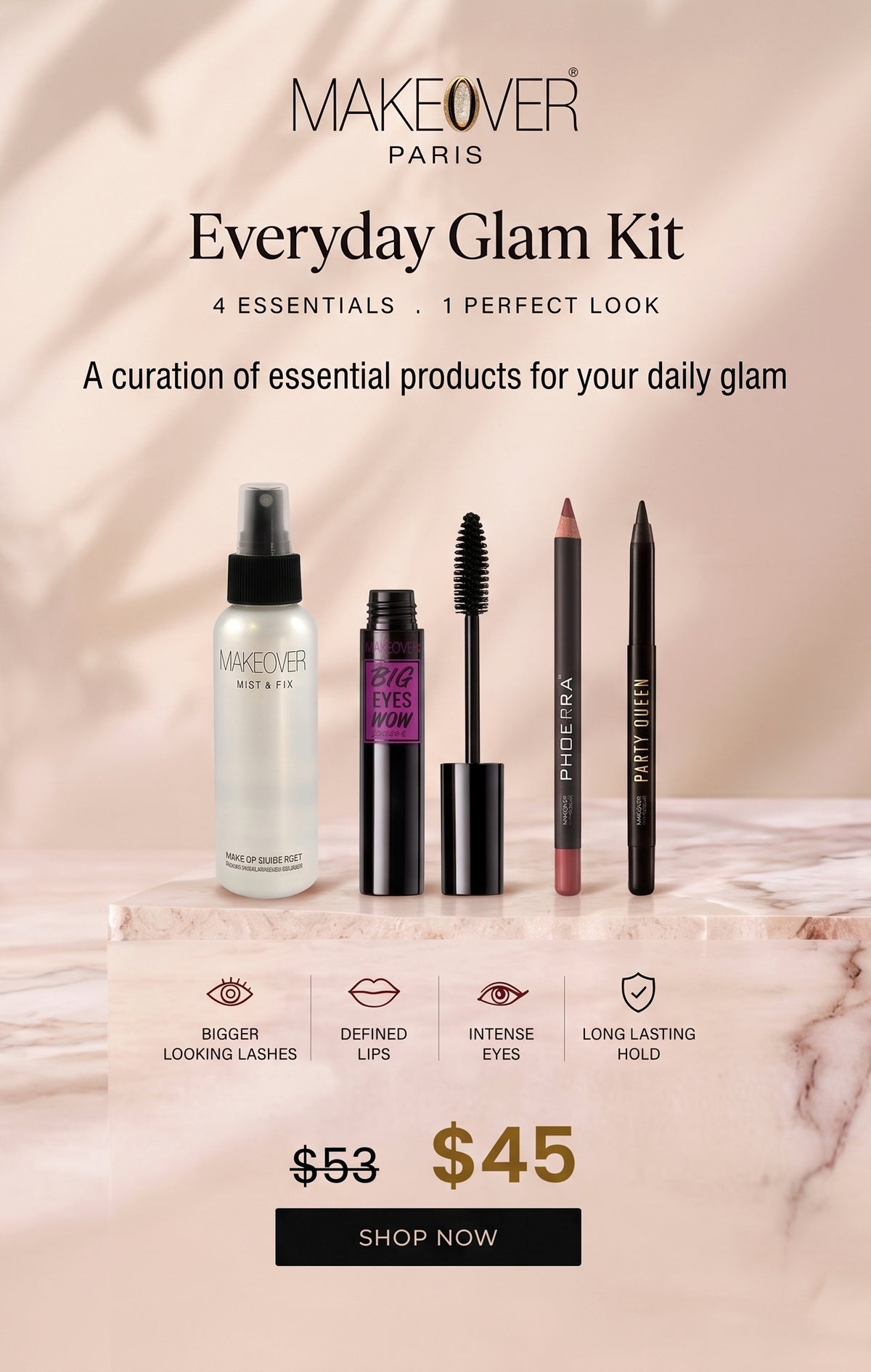 MakeOver Paris Everyday Glam Kit
